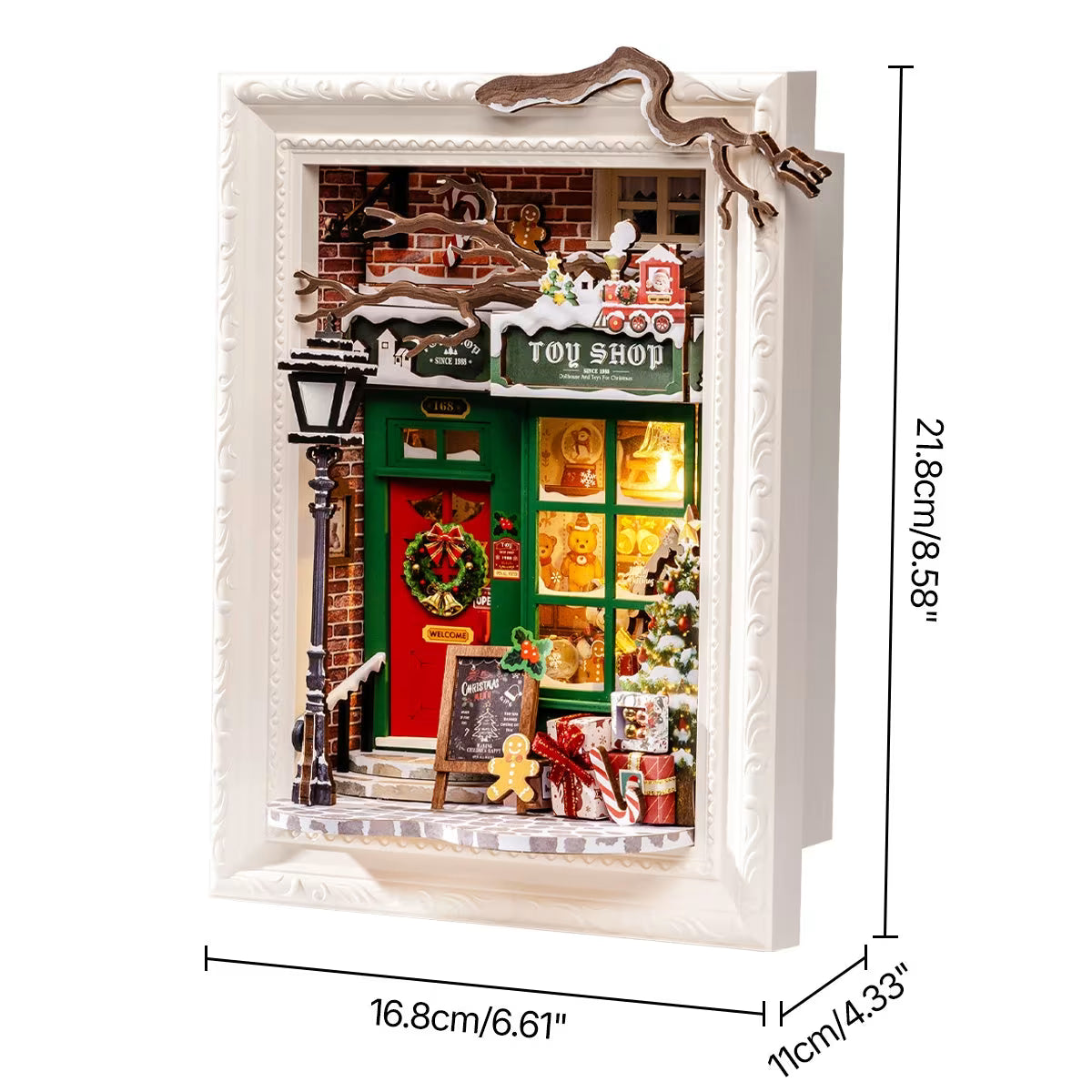 Rolife Christmas Toy Shop DIY Dollhouse Miniature Frame - Little Worlds