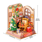 Rolife Christmas Fireplace DIY Miniature Kit - Little Worlds